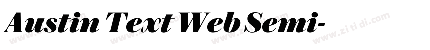 Austin Text Web Semi字体转换